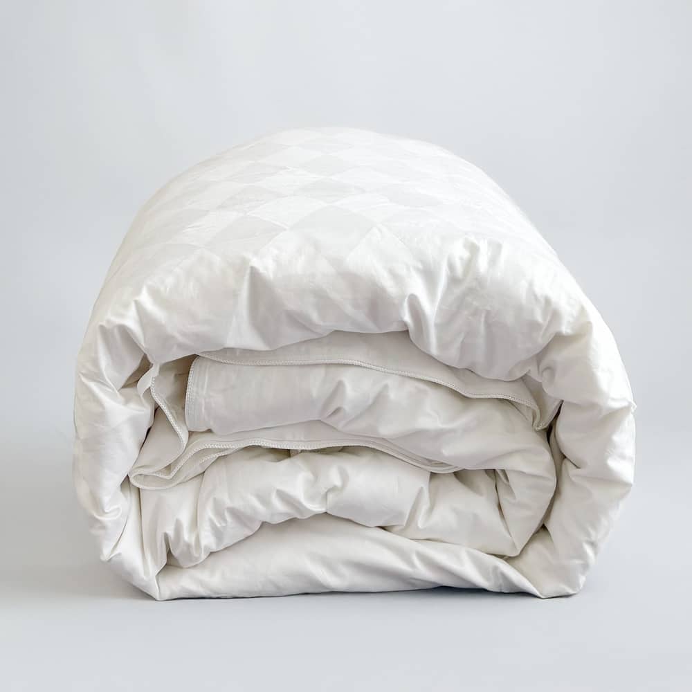 Damask Diamond Pattern European White Down Comforter All Natural White Down Luxurious Sleeping Duvet