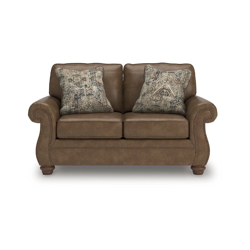 Signature Design by Ashley Shadsburne Brown Loveseat - 68" W x 38" D x 39" H