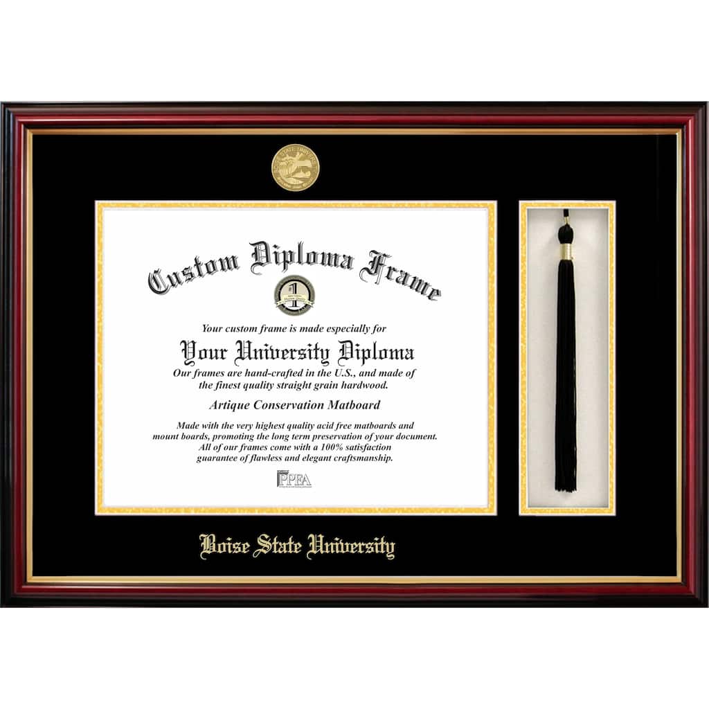 Boise State University 14w x 11h Tassel Box and Diploma Frame
