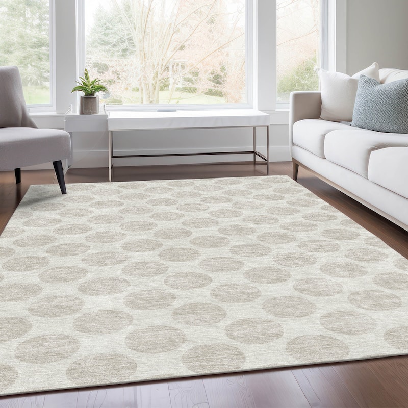 Premium Washable Super Soft Geo Dots Mayfield Rug