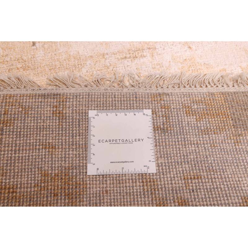 ECARPETGALLERY Hand-knotted Legacy Brown Silk, Wool Rug - 2'7 x 12'0