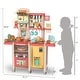 preview thumbnail 3 of 9, Kids Kitchen Playset Toys - Pink