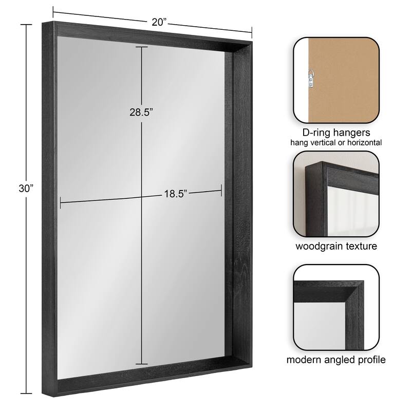 Kate and Laurel Quato Rectangle Wall Mirror