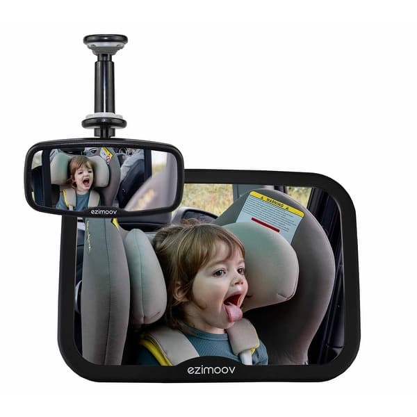slide 2 of 3, Ezimoov Ezi Mirror Pack - Rear-view mirror and Car Seat Mirror