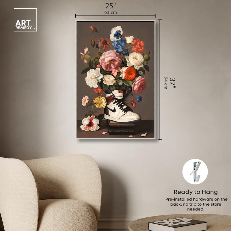 Sneaker Bouquet I Canvas by Art Remedy