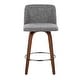 preview thumbnail 68 of 78, Carson Carrington Vallberga 26" Upholstered Counter Stool (Set of 2) Grey Noise Fabric