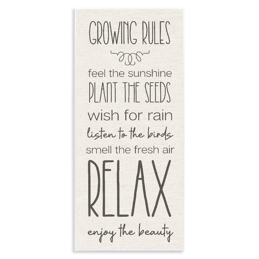 Stupell Serene Gardening Rules Wall Plaque Art Design By Lil' Rue