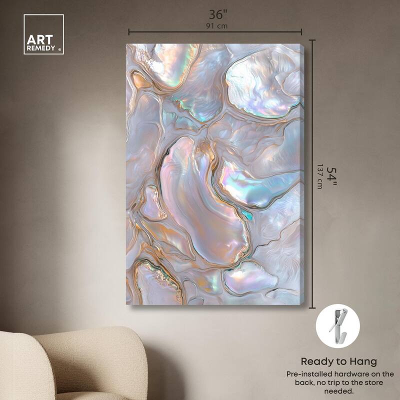 Fluid Preciousness III Canvas by Art Remedy, Gallery Wrapped