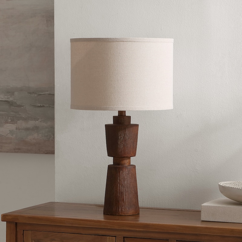 SAFAVIEH Nici 23-inch Resin Table Lamp (LED Bulb Included) - 13"W x 13"D x 23"H