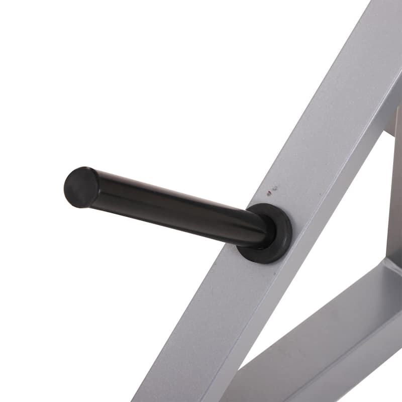 Soozier Steel 2-piece Height Adjustable Barbell Squat Rack/Bench Press - N/A
