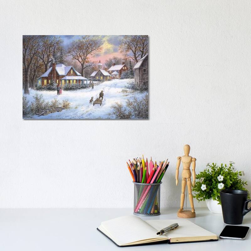 iCanvas "Winter in the Heartland" by Dennis Lewan Canvas Print