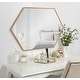preview thumbnail 8 of 90, Kate and Laurel Rhodes Framed Mid-century Hexagonal Wall Mirror