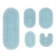 preview thumbnail 33 of 58, Hampton Crochet Bathmat 100% Cotton Non-Slip Bathroom Rug Set, Machine Washable Bath Rug, 5 Piece Bath Mat Set with Contour