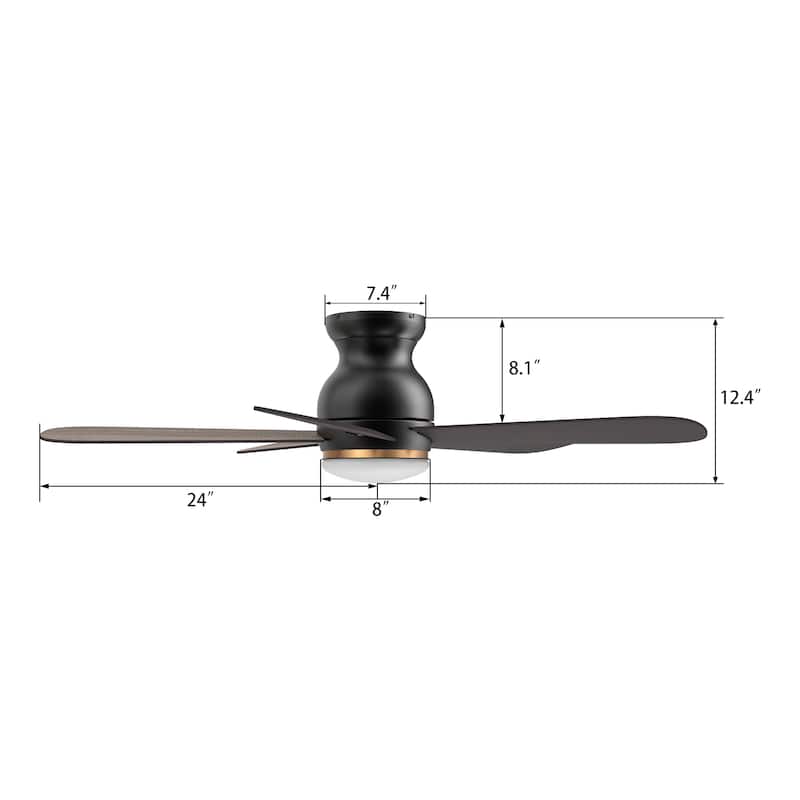 CARRO Quest 48" 5-Blade Smart Ceiling Fan with Light and Remote