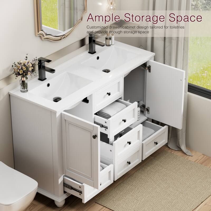 Bathroom Vanity with Sink Combo Set, Free Standing Bathroom Storage Cabinet