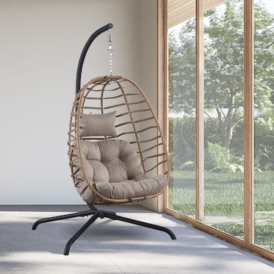 Pocassy Outdside Foldable Hanging Egg Chair