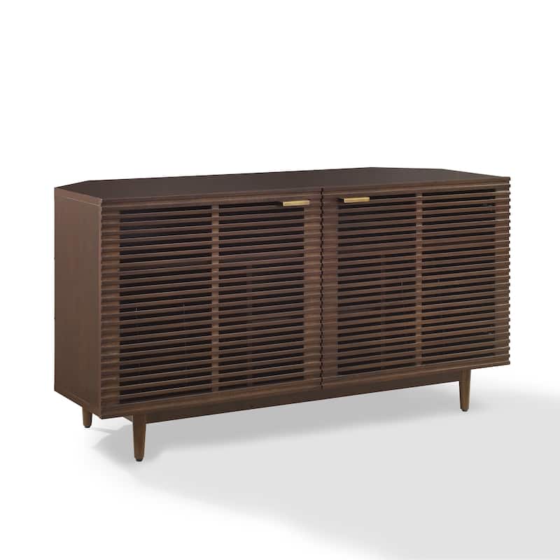 Crosley Cameron Corner Record Player Cabinet With Vinyl Storage