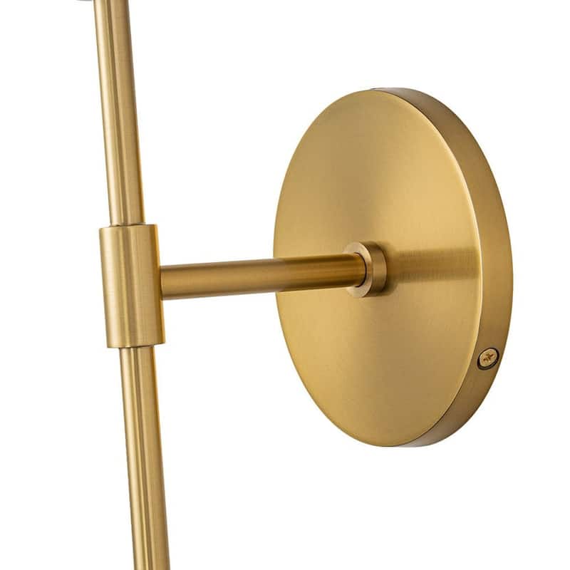 Mid-century 2-Light Opal Glass Globe Armed Wall Sconce