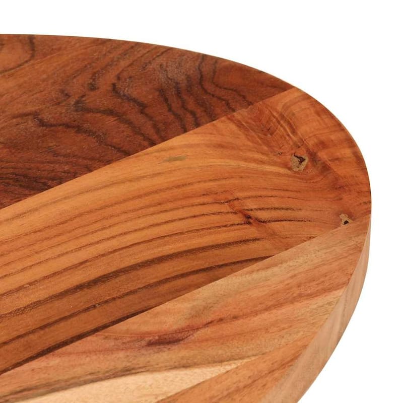 vidaXL Table Top Replacement Board Coffee Dining Room Oval Solid Wood Acacia - 15.7 x 39.4 x 1.5 in