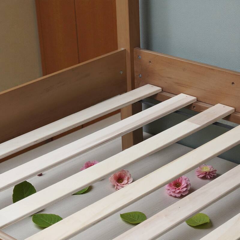 Modern Twin Over Twin Wooden Bunk Bed with Teddy Fleece Upholstery, Safety Guardrails, Ladder, and Underbed Storage Space