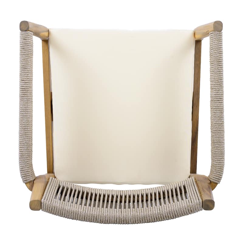 Christopher Knight Home - Sable Acacia Wood Rope Outdoor Dining Chair Set