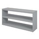 preview thumbnail 19 of 17, Artsy Full Size Loft Bed with Retractable Writing Desk and 3 Drawers, Wooden Loft Bed with Storage Stairs and Shelves, Grey