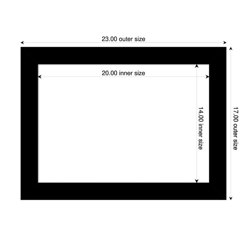 Amanti Art Brushed Black Framed Dry Erase Magnetic Board - 23 x 17 in - Brushed Black