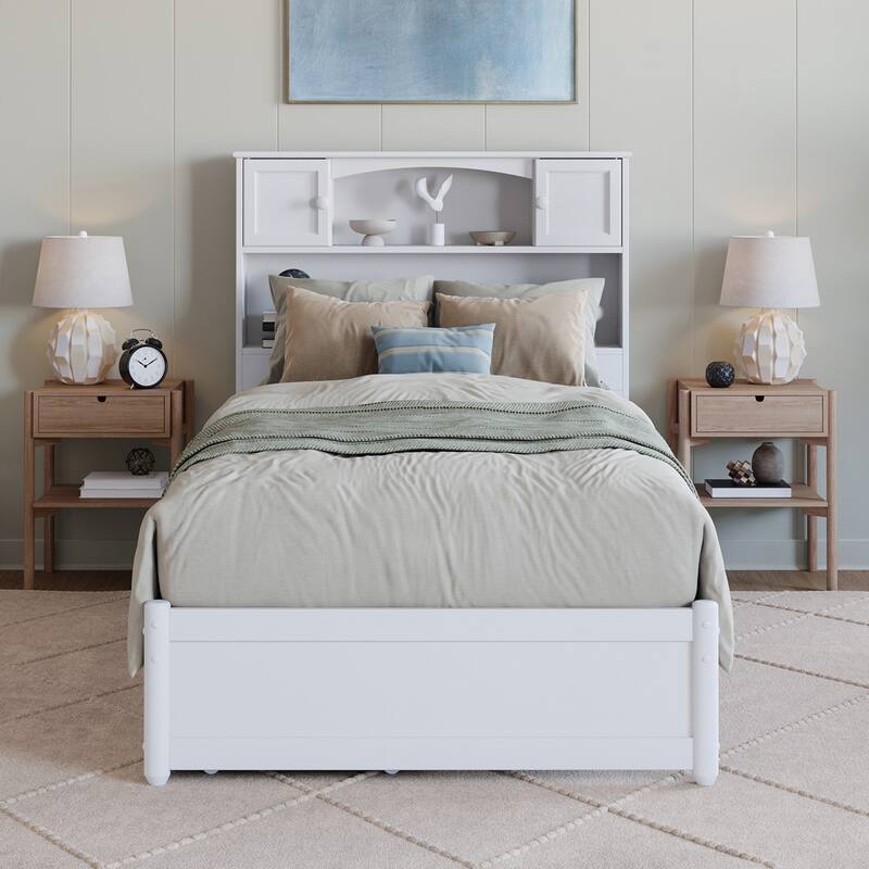 Hadley Platform Bed with Panel Footboard and Storage Drawers