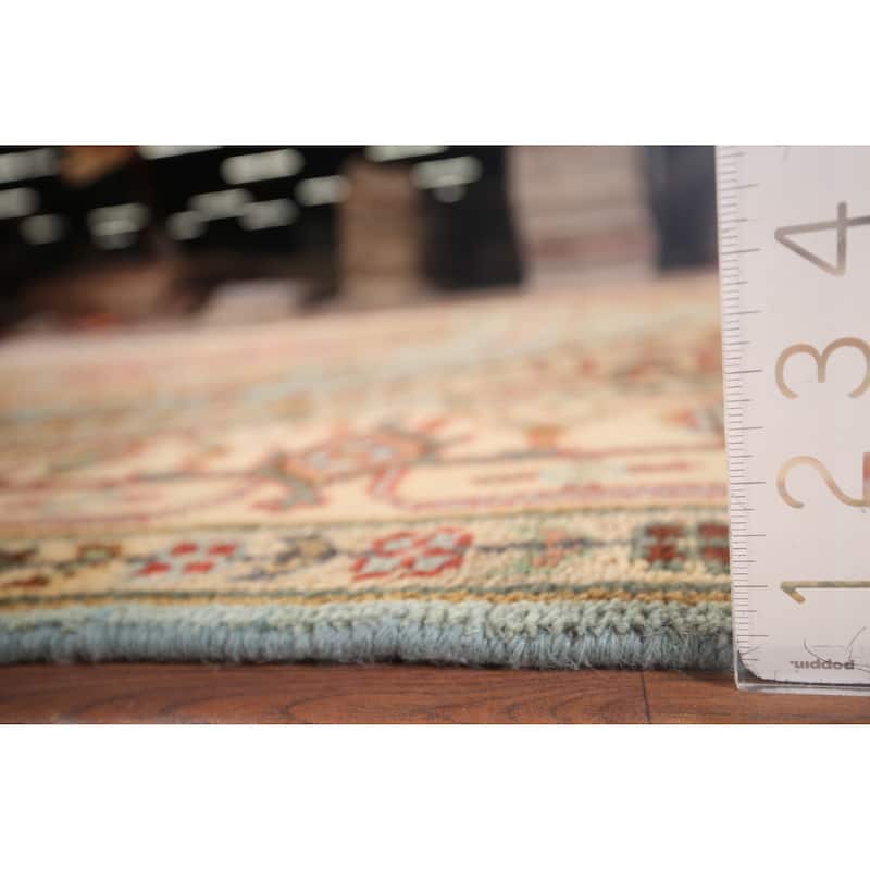 Light Blue Heriz Serapi Area Rug Handmade Wool Carpet - 7'9"x 9'11"