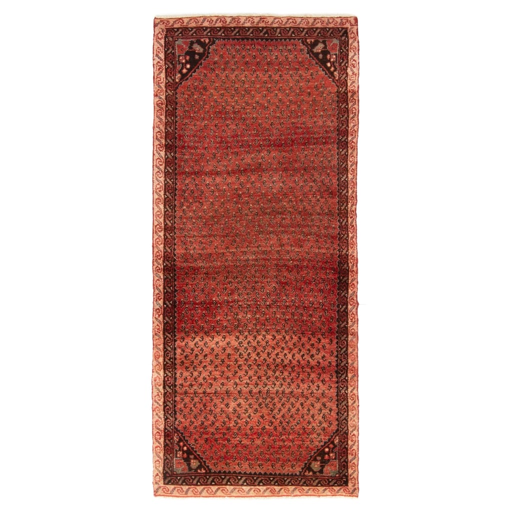 ECARPETGALLERY Hand-knotted Andelz Red Wool Rug - 2'6 x 6'1