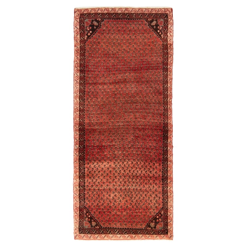 ECARPETGALLERY Hand-knotted Andelz Red Wool Rug - 2'6 x 6'1