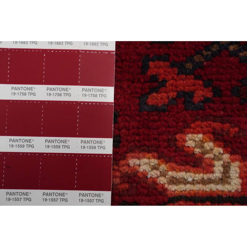 Hand Knotted Oriental 100% Wool Carpet Traditional Medallion Red Heriz Area Rug - 11' 7'' X 9' 2''