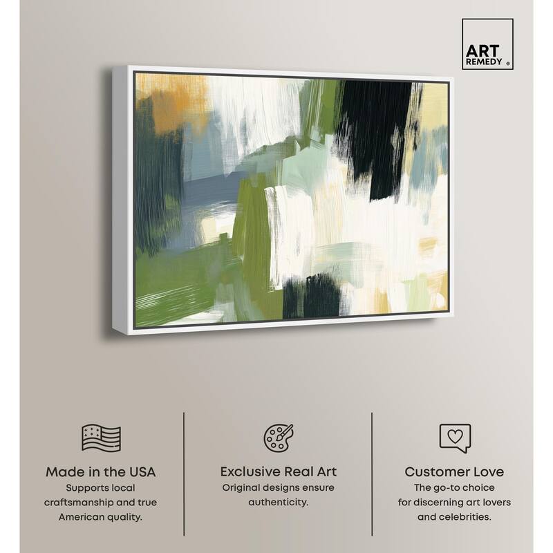 Moss Layers I Canvas by Art Remedy