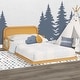 preview thumbnail 8 of 12, Pkolino Curva Rattan Floor Bed - FSC Certified Solid Wood - Natural