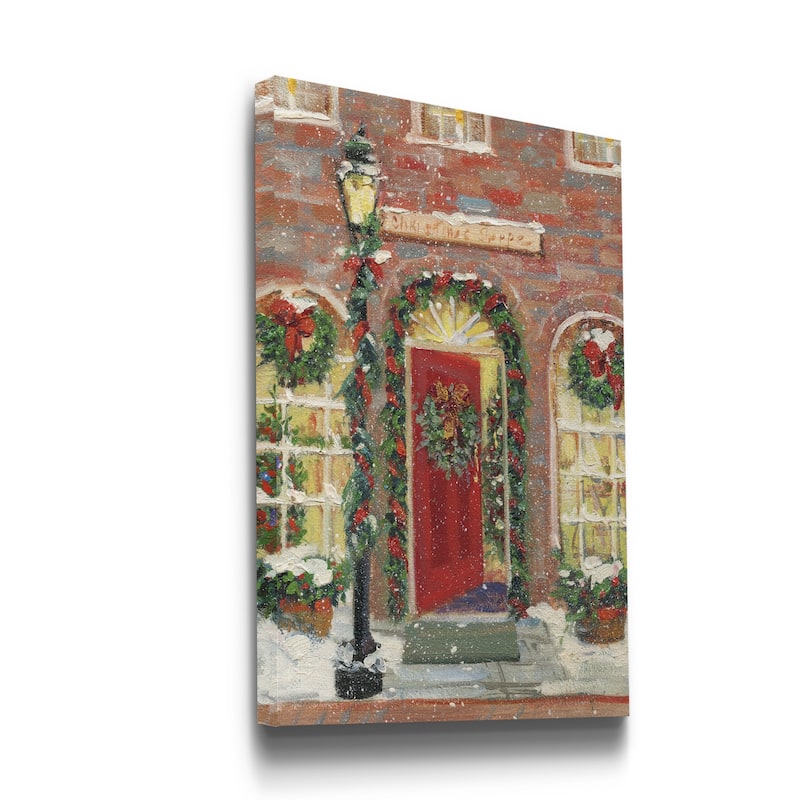 Christmas Shoppe-Premium Gallery Wrapped Canvas - Ready to Hang