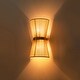 preview thumbnail 9 of 9, 2-Light Modern Boho Natural Ivory Hand-Woven Rope Fabric Flush Mount Wall Lighting Up&Down Wall Sconces
