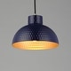 preview thumbnail 7 of 8, Maxim 35142 Rockport 10" Wide Mini Pendant with Hammered Metal Shade