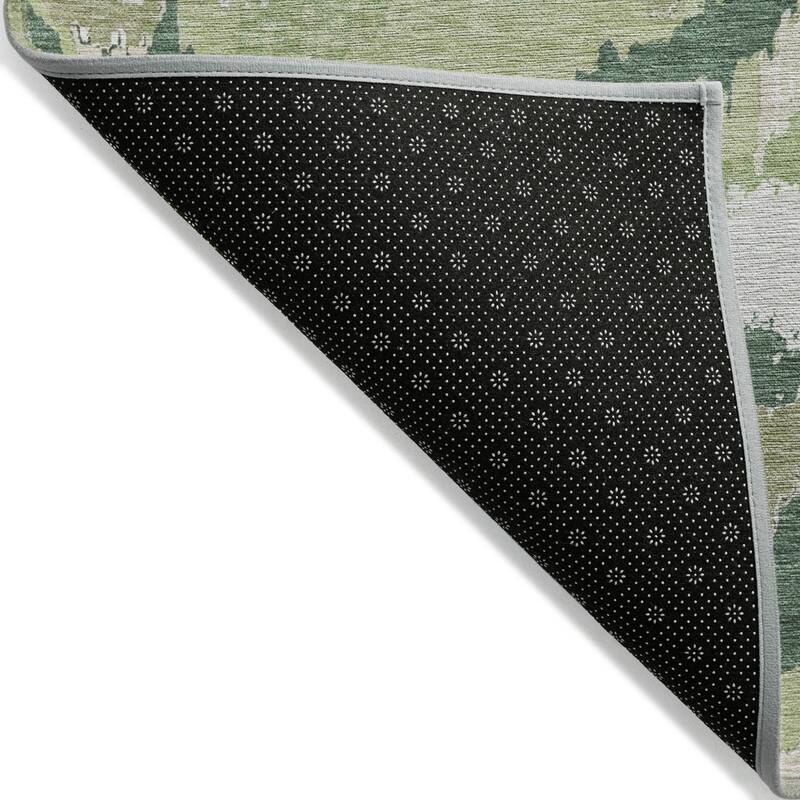 HomeRoots Abstract Transitional Rectangle Outdoor Rug