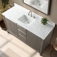 preview thumbnail 35 of 177, Vanity Art Bathroom Vanity with Ceramic Sink and Engineered Marble Top