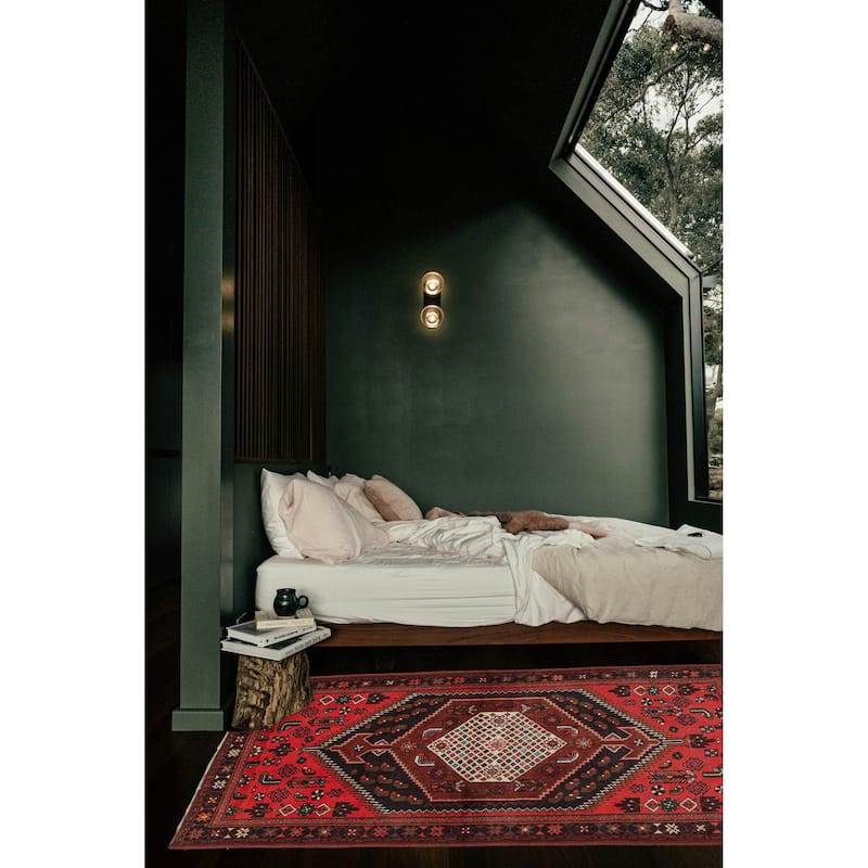 ECARPETGALLERY Hand-knotted Andelz Black Wool Rug - 4'3 x 6'6