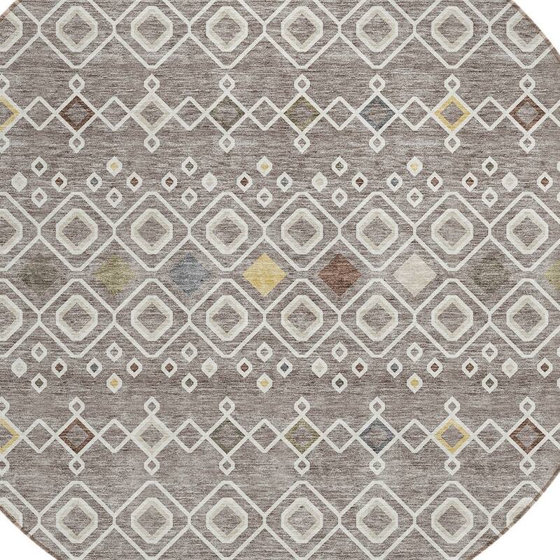 HomeRoots Geometric Modern Rectangle Outdoor Rug