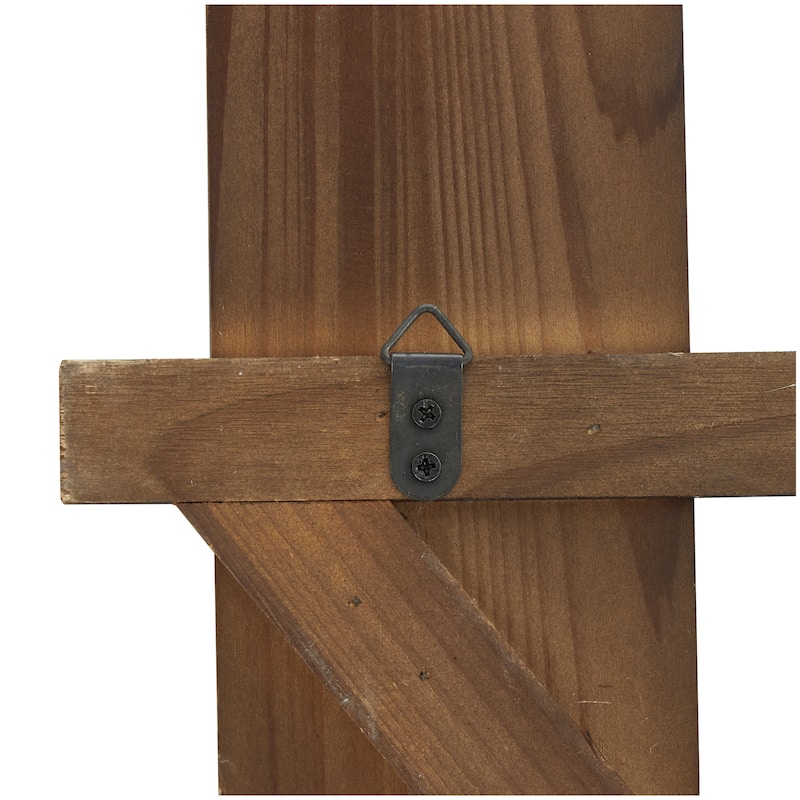 Wood Paddle Novelty Canoe Oar Wall Decor with Arrow and Stripe Patterns - Brown or Light Gray - Roche River Decor