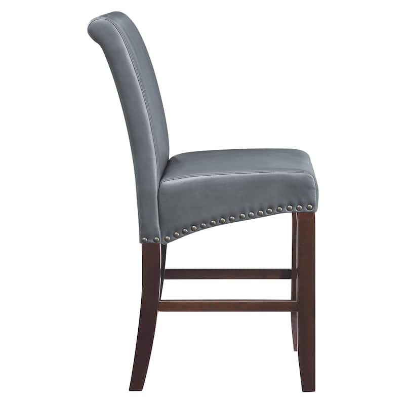 24" Parsons Barstool with Nailheads