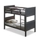 preview thumbnail 7 of 5, Furniture of America Guorge Charcoal Brown Solid Wood Slat Bunk Bed