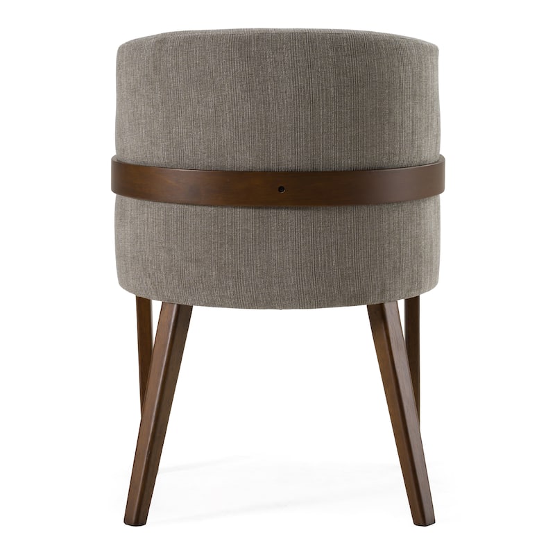 Modrest Jordan Modern Grey & Walnut Dining Chair (Set of 2)