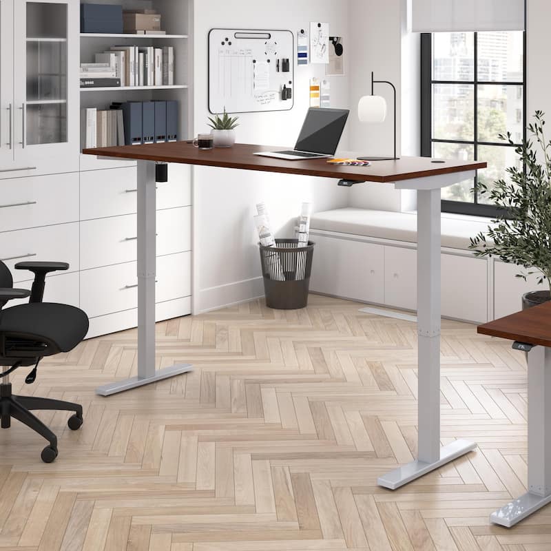 Bush Business Furniture Move 40 Series 72x30 Adjustable Standing Desk - Hansen Cherry