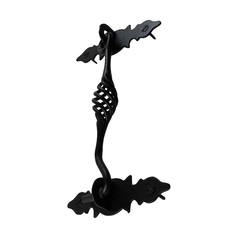 Black Wrought Iron Birdcage Cabin Hook Eye Latches 6.5" L Privacy Hook Latches Pack of 10 Renovators Supply