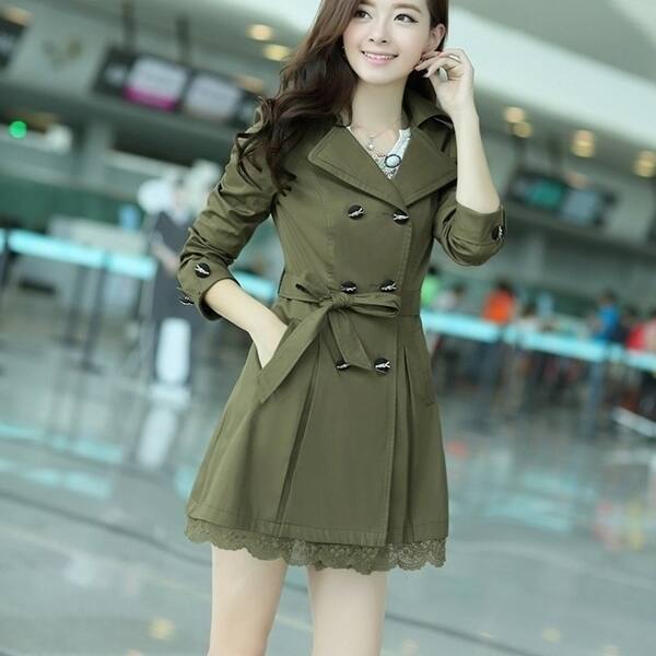 Shop 5 Colors Women S Fashion Korea Style Long Sleeve Slim Coat