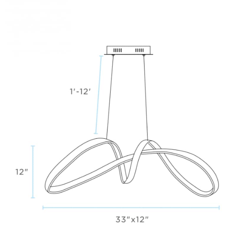 Lisbon Dimmable Integrated LED Chrome Chandelier - N/A
