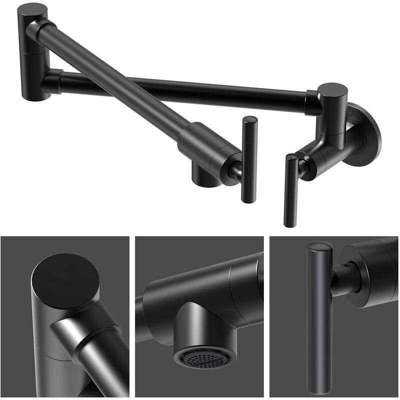 Modern Wall Mounted Pot Filler with Dual Swing Joints